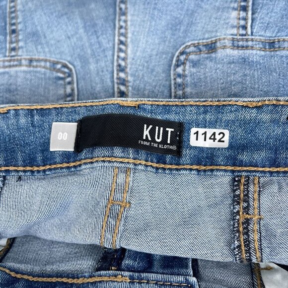 Kut From The Kloth Reese High-Rise Ankle Straight Leg Tie Belt Jeans Women Sz.00 - Picture 7 of 14
